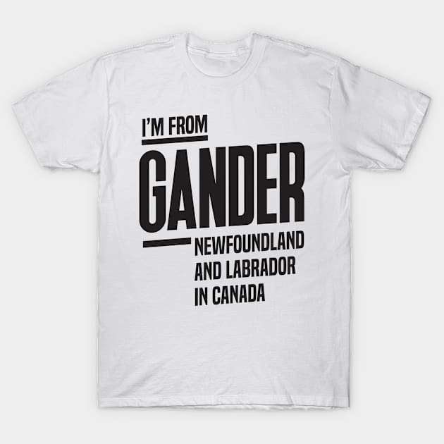 Gander in Newfoundland and Labrador T-Shirt by C_ceconello